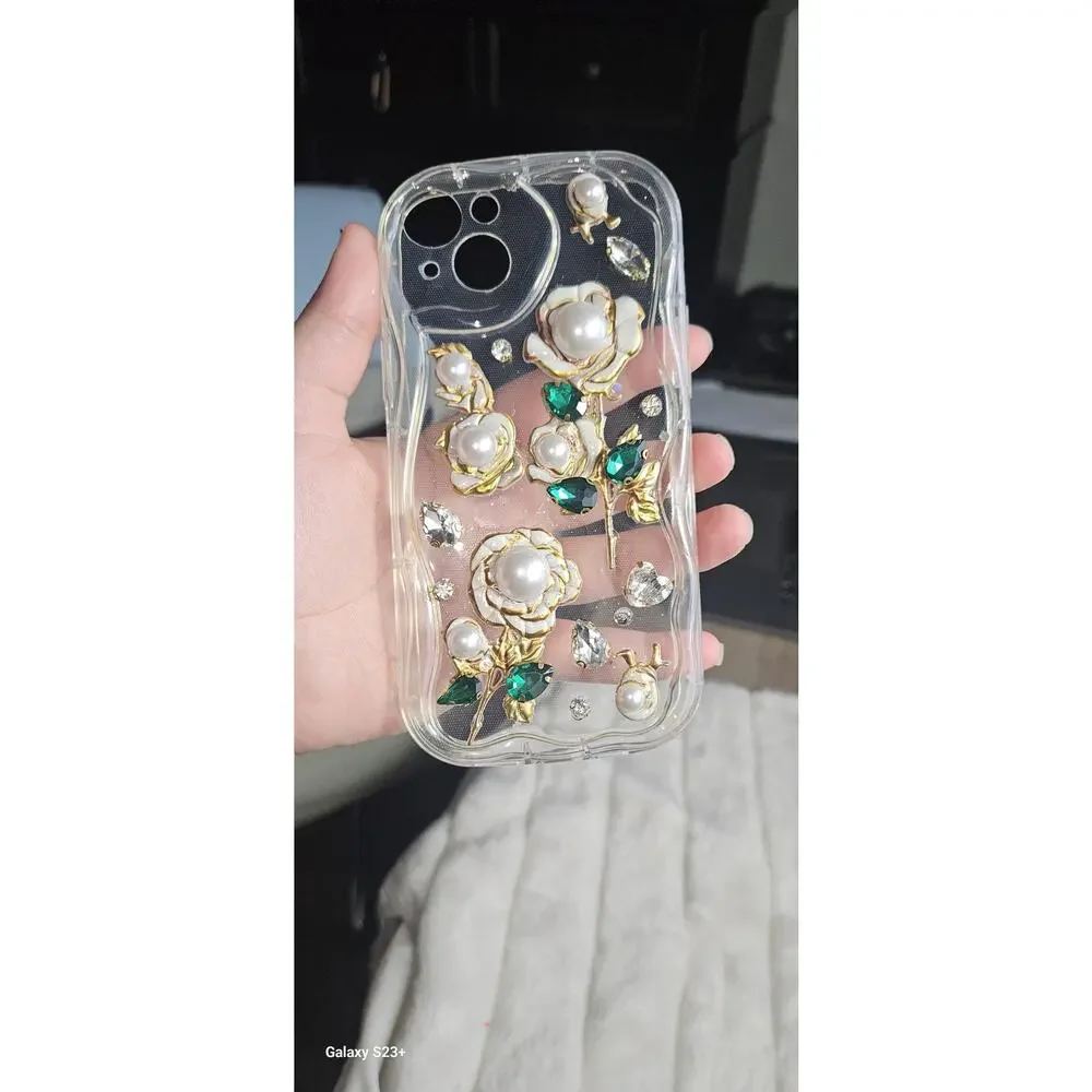 iphone 15 Plus Cute Cases, Phone Accessories, Glitter Bling Bling Cases,